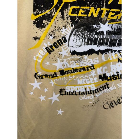 Vintage Sprint Center Shirt Events Arena Music Sports Yellow Graphic Tee Y2K M - Picture 4 of 11